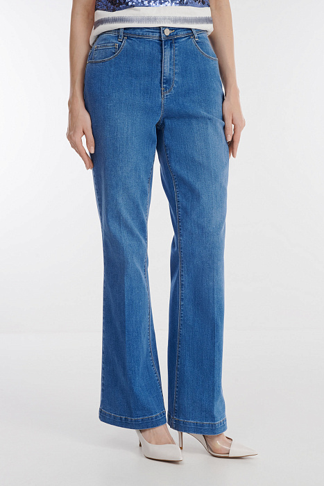 Расклешенные джинсы со стрелками Бренд Diana Gallesi