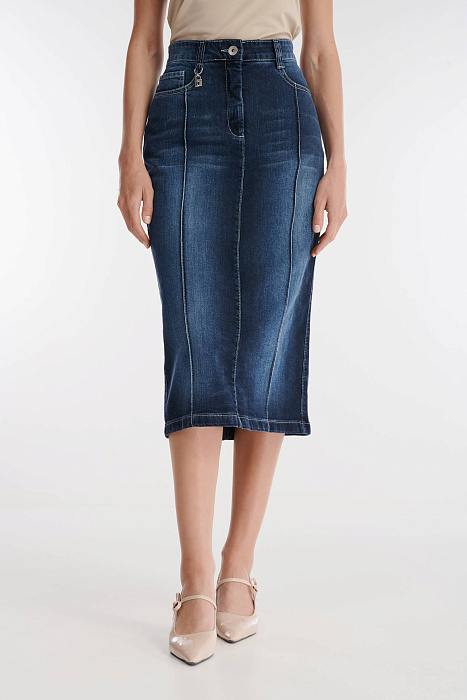 Джинсовая юбка-карандаш Бренд Caterina Leman