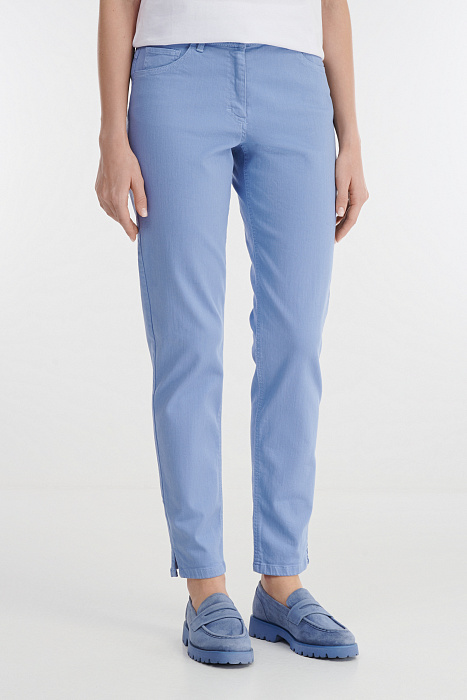 Узкие джинсы с аккуратными разрезами снизу Бренд Diana Gallesi