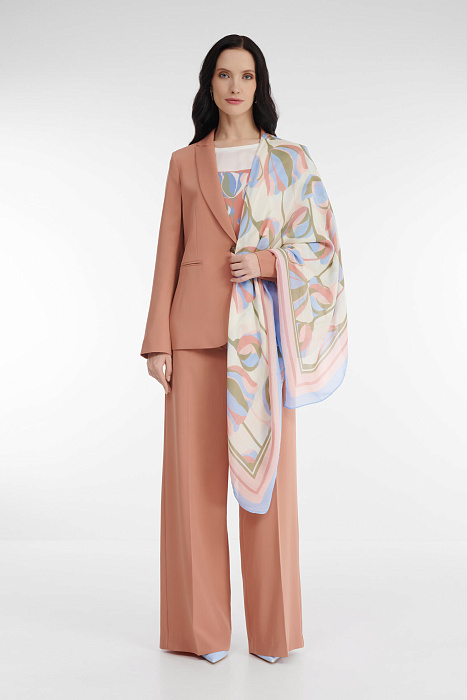 Палантин с принтом Бренд Diana Gallesi