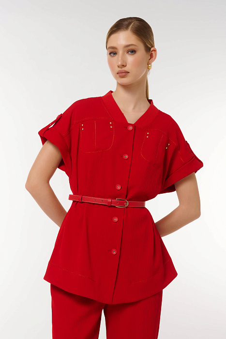 Блузка с ремнем Бренд Caterina Leman