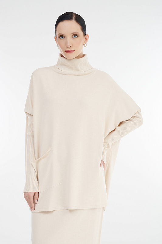 Джемпер с накладным карманом Бренд Sarah Pacini