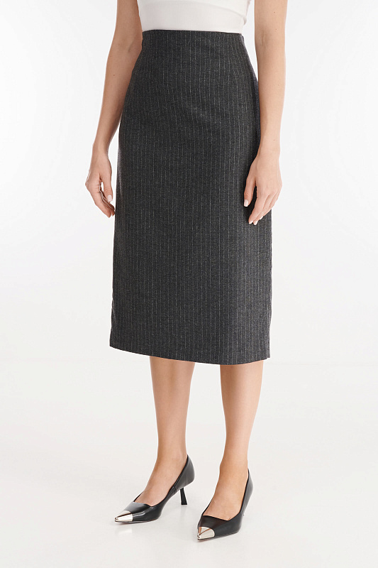 Миди юбка в тонкую полоску Бренд Diana Gallesi