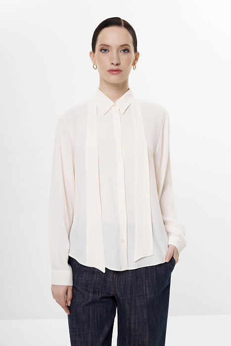 Рубашка с добавлением шелка Бренд Diana Gallesi