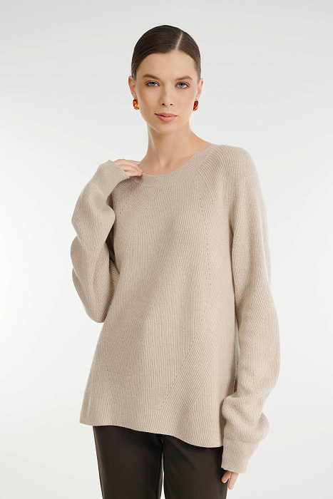 Удлиненный джемпер в рубчик Бренд Rocco Ragni