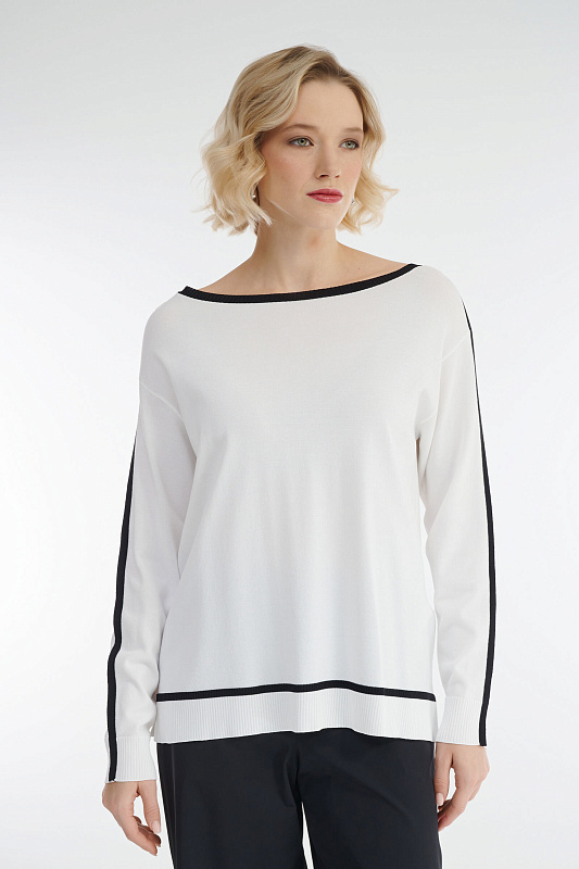 Джемпер с вырезом-лодочкой Бренд Diana Gallesi