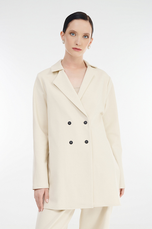 Удлиненный жакет с разрезами Бренд Sarah Pacini