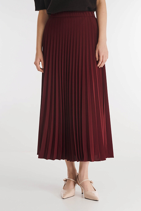 Плиссированная юбка из поливискозы Бренд Caterina Leman