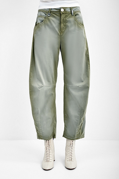 Джинсы багги с вареным эффектом Бренд High