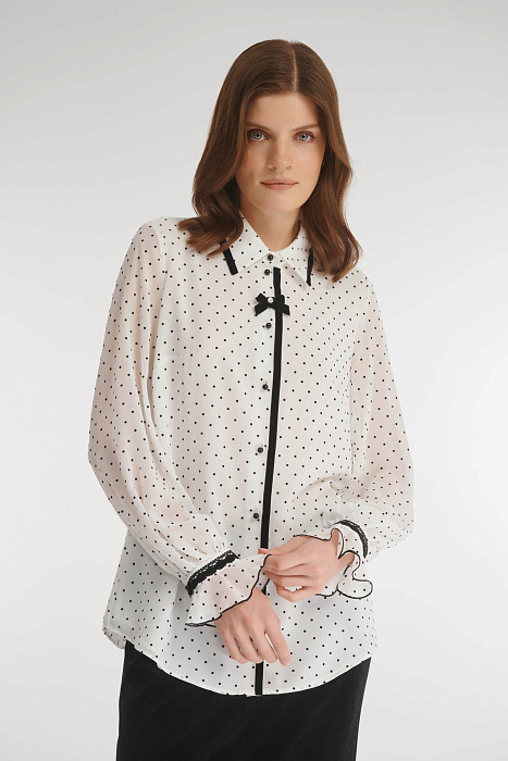 Рубашка с узором в горох Бренд Caterina Leman
