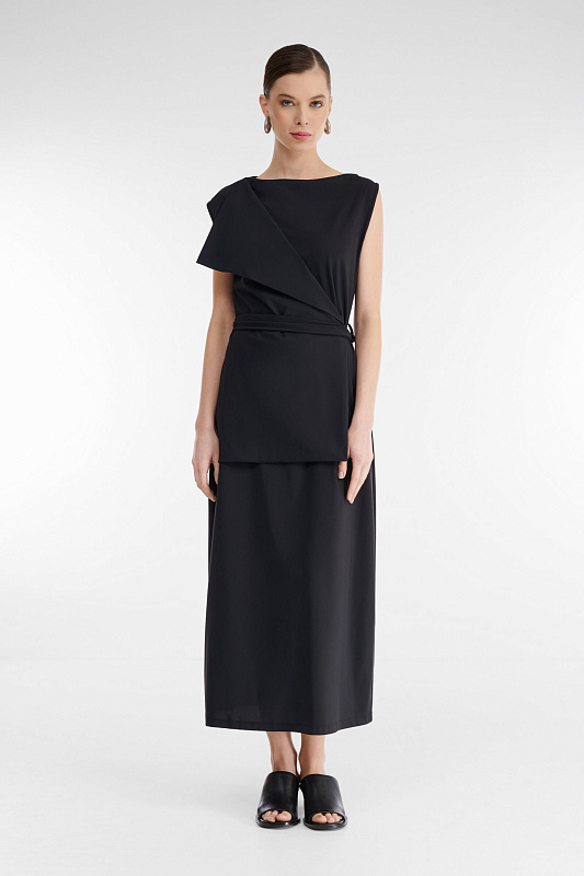 Платье сложного кроя Бренд Sarah Pacini