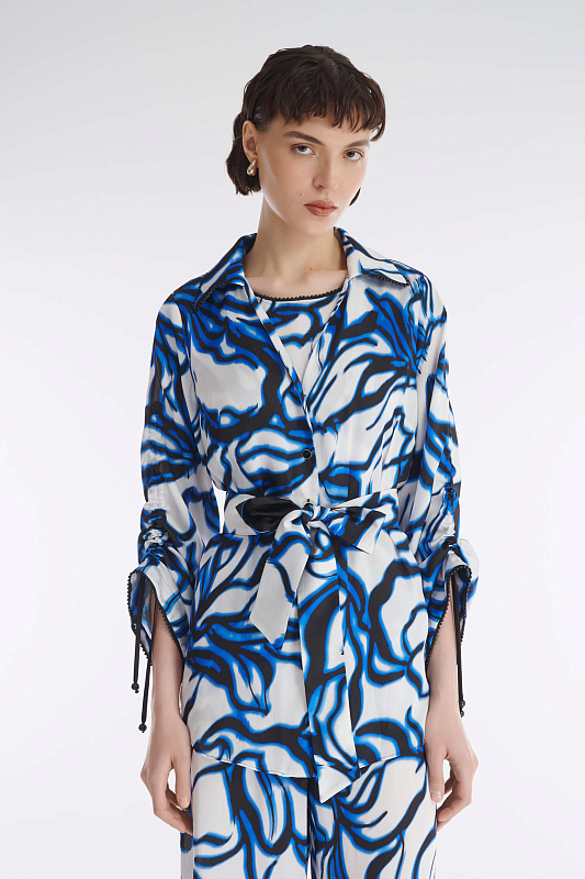 Рубашка с абстрактным принтом Бренд Caterina Leman