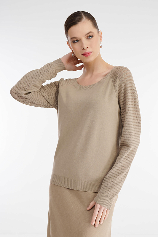 Джемпер с вырезом-лодочкой Бренд Sarah Pacini