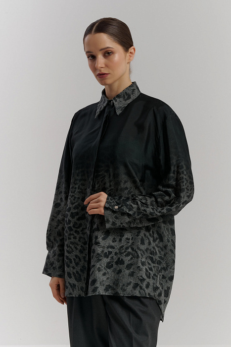 Рубашка с анималистичным принтом Бренд Daniela Drei