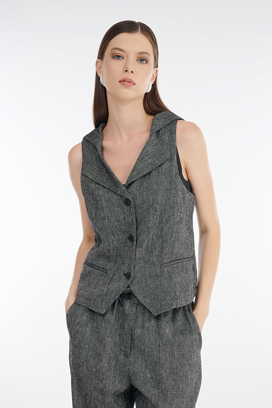 Жилет на пуговицах Бренд Sarah Pacini