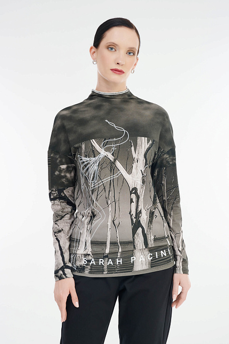 Водолазка с принтом Бренд Sarah Pacini