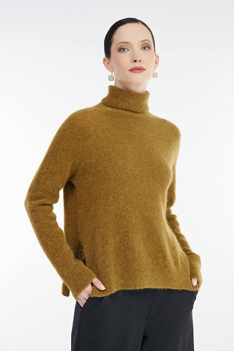 Свитер с воротником с отворотом Бренд Sarah Pacini