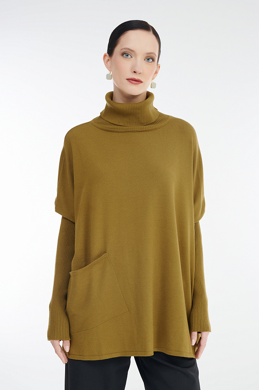 Джемпер с накладным карманом Бренд Sarah Pacini