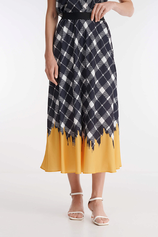 Юбка с комбинированным принтом Бренд Caterina Leman