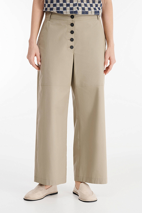 Хлопковые брюки Бренд Sarah Pacini