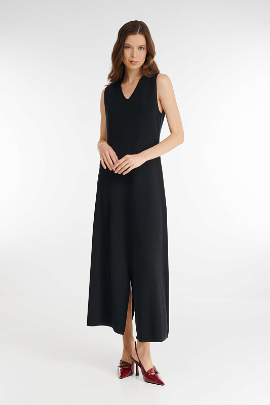 Трикотажное платье с V-образным вырезом Бренд Sarah Pacini