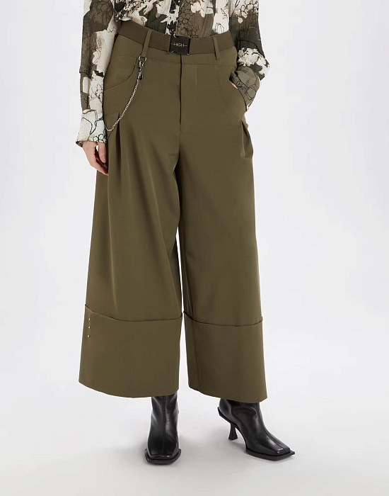 Широкие брюки-кюлоты Бренд High