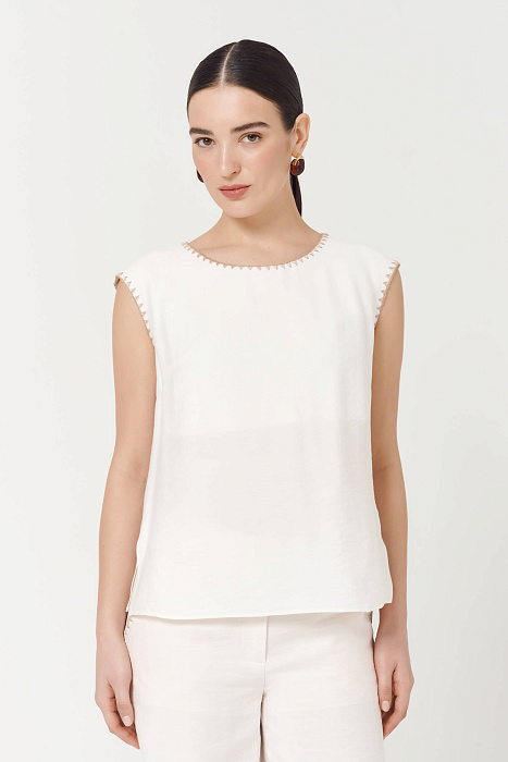 Топ с отделкой петельного шва Бренд Caterina Leman