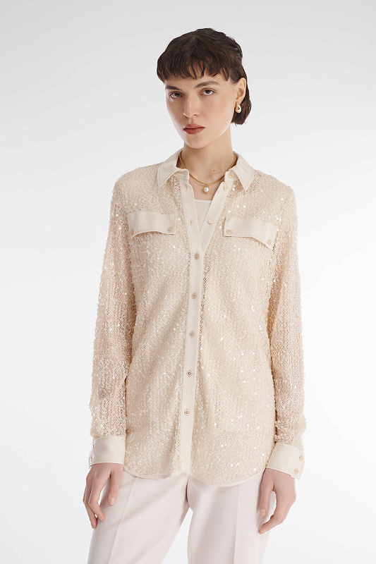 Рубашка с пайетками Бренд Caterina Leman