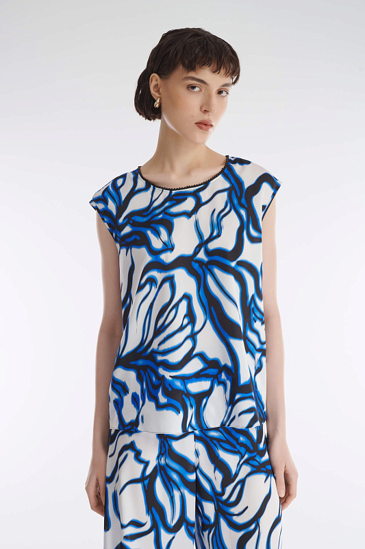 Топ с абстрактным принтом Бренд Caterina Leman