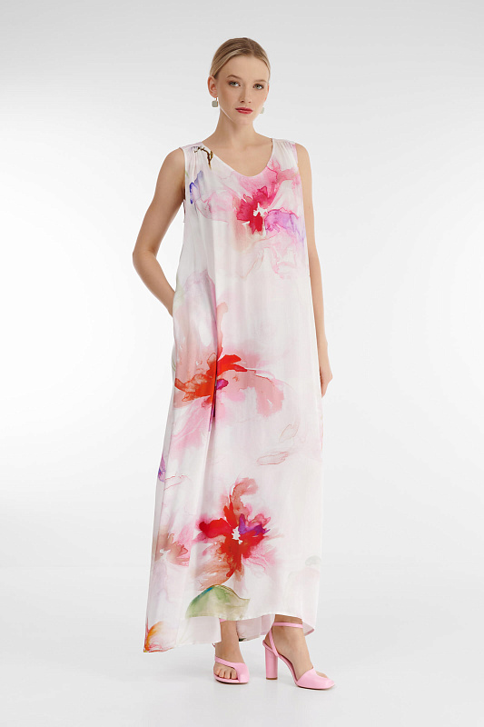 Летящее платье асимметричного кроя Бренд Rocco Ragni