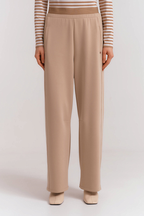 Широкие брюки из трикотажа Бренд Diana Gallesi