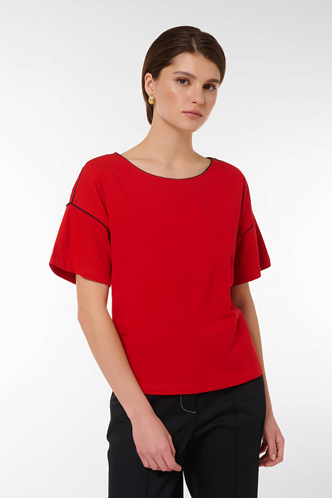 Джемпер с контрастной окантовкой Бренд Caterina Leman