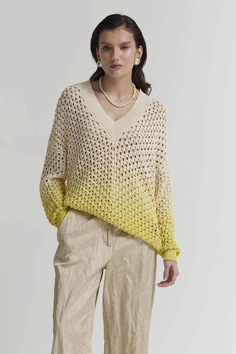 Удлиненный хлопковый пуловер Бренд GentryPortofino