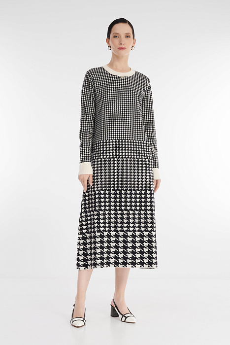 Трикотажное платье с принтом Бренд Daniela Drei