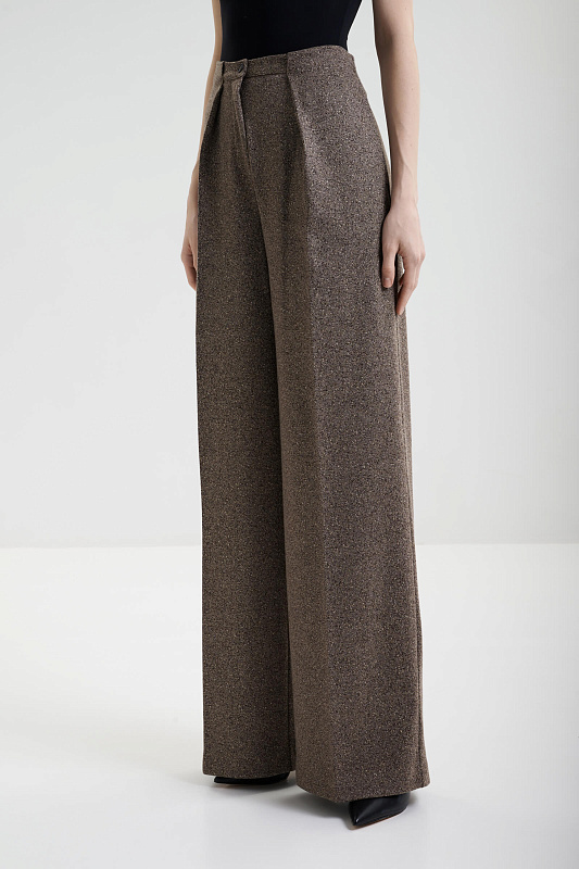 Брюки-палаццо из смесовой вискозы Бренд MM