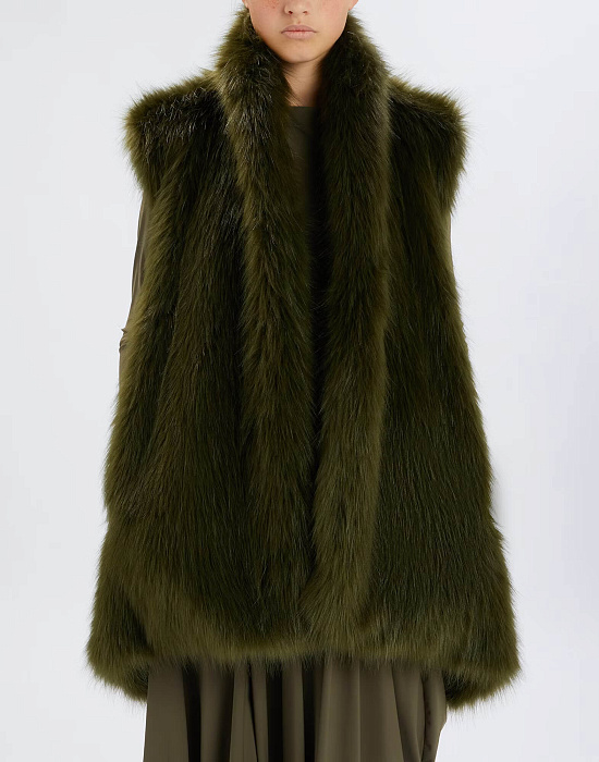 Жилет двухсторонний из искусственного меха Бренд High