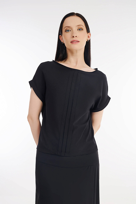 Футболка с вырезом-лодочкой Бренд Sarah Pacini