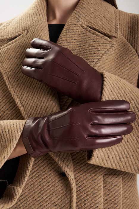 Перчатки из натуральной кожи Бренд MM