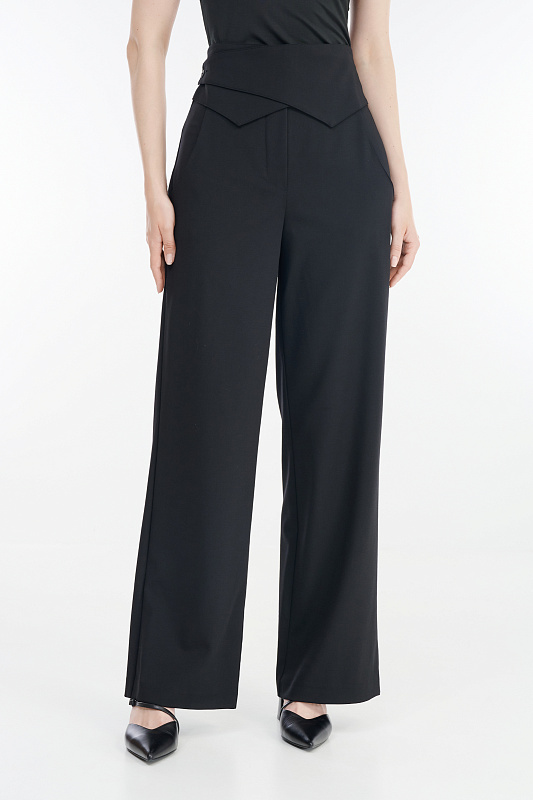 Брюки с акцентным поясом Бренд Sarah Pacini