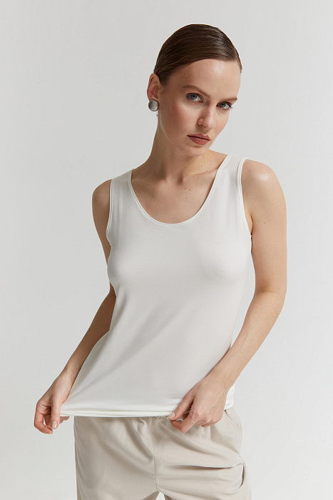 Майка на широких бретелях Бренд Sarah Pacini