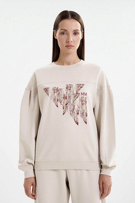 Свитшот из смесового хлопка Бренд MM