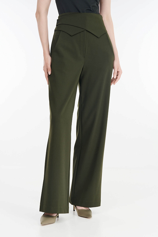 Брюки с акцентным поясом Бренд Sarah Pacini