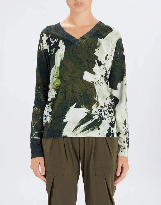 Джемпер с цветочным принтом Бренд High