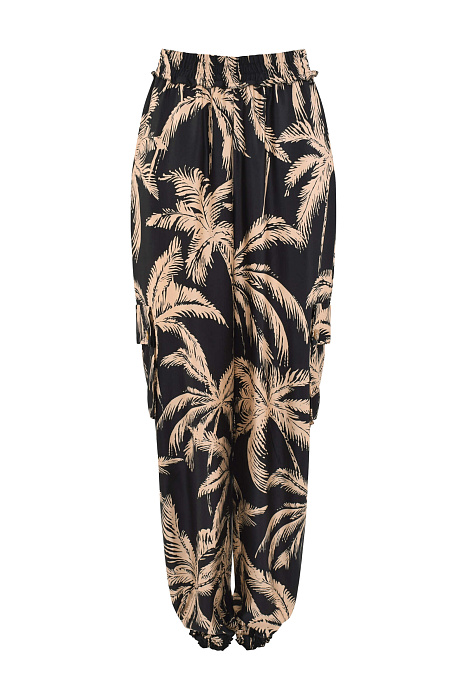 Зауженные брюки с принтом Бренд Caterina Leman