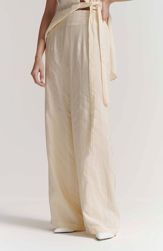 Широкие брюки в полоску Бренд GentryPortofino