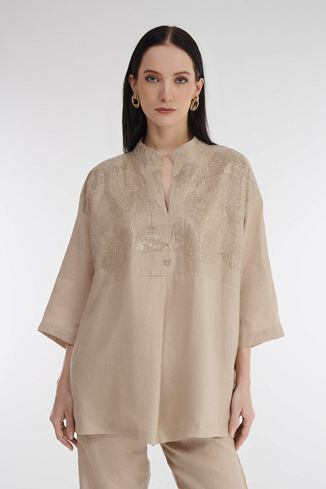 Льняная блузка Бренд Daniela Drei