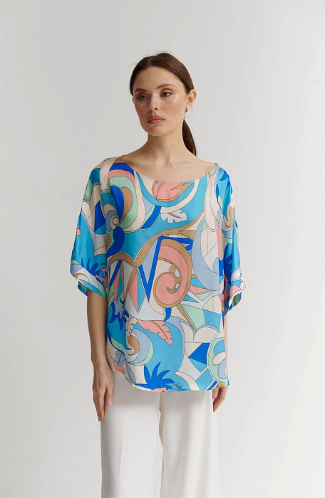 Блузка с абстрактным принтом Бренд Rocco Ragni