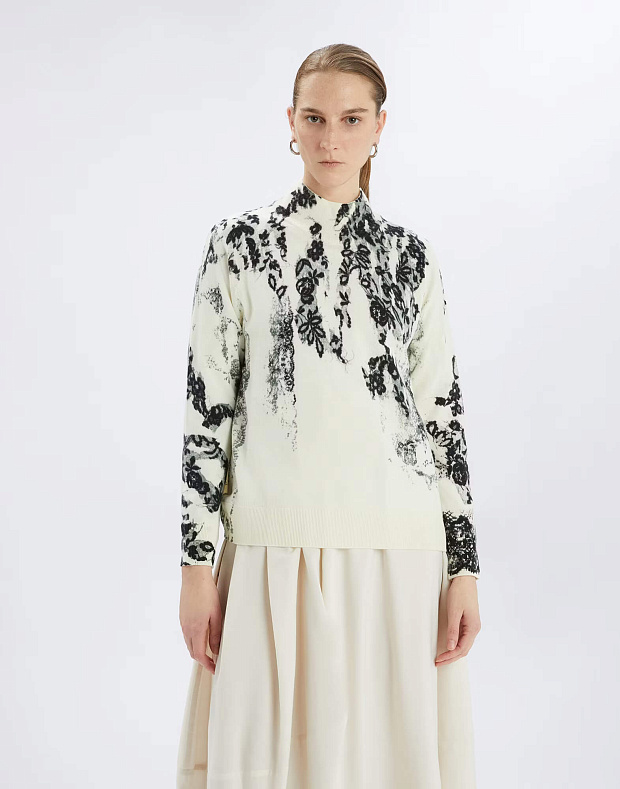 Джемпер с цветочным принтом Бренд High