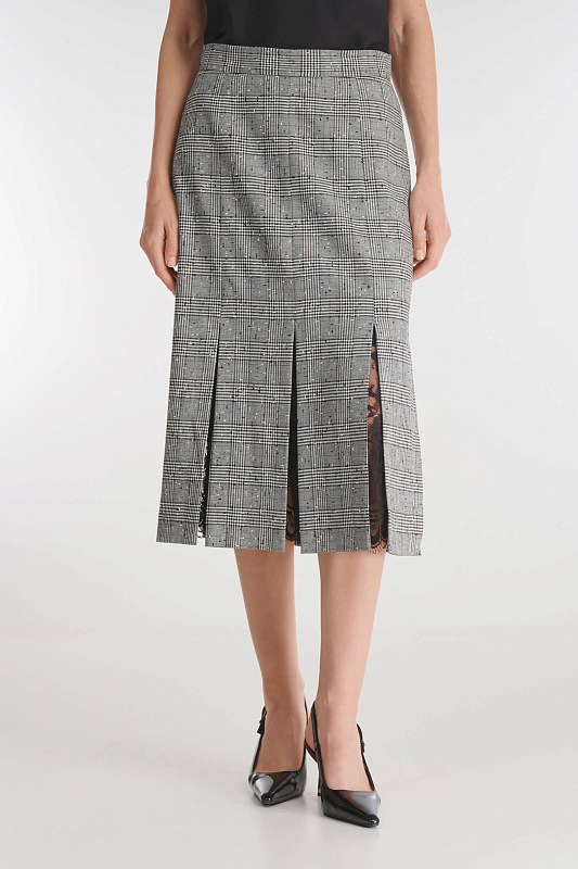 Юбка с принтом и кружевом Бренд Caterina Leman