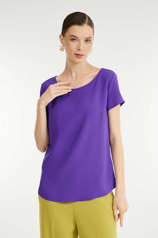 Базовый топ с коротким рукавом Бренд Rocco Ragni